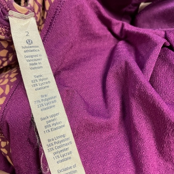 Lululemon nouveau limits pink tank bra - Picture 10 of 11